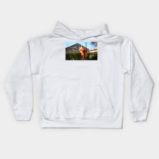 Reindeer Leading The Train Kids Hoodie